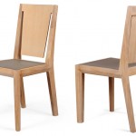 Chaise en bois et béton