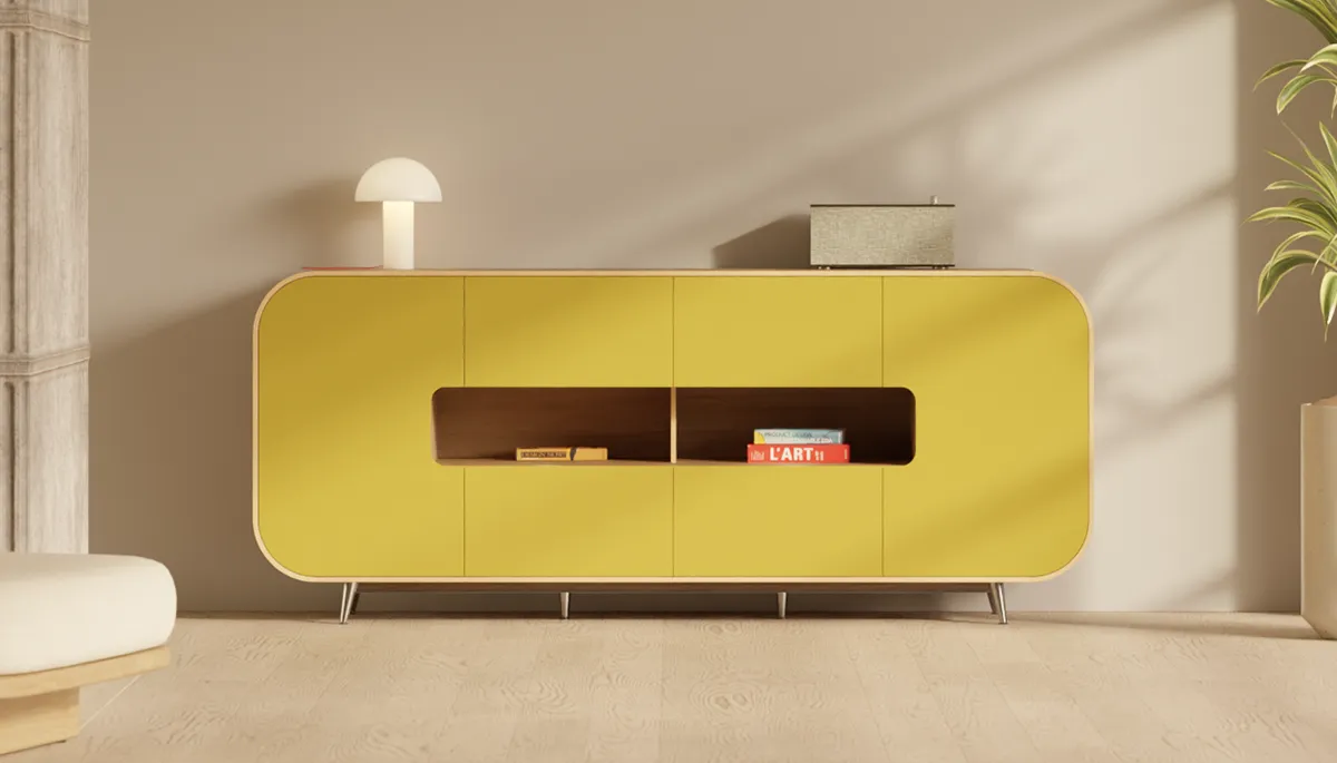 bahut Happy vert anis